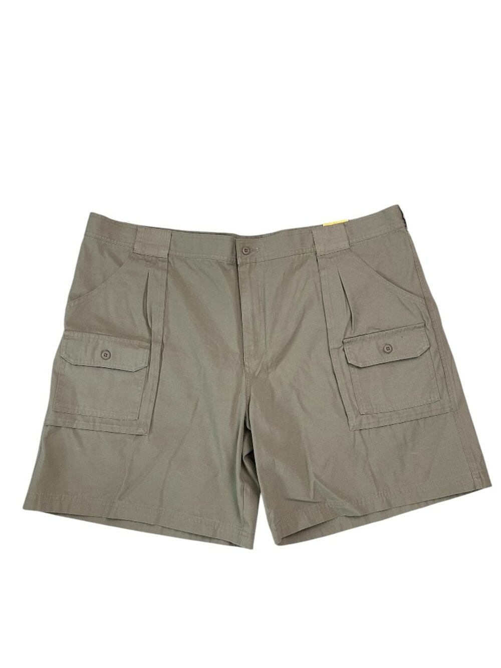 Cabelas Men's Sz 48 Outdoors Cargo Shorts British Tan 9" Inseam Khaki Cotton NWT
